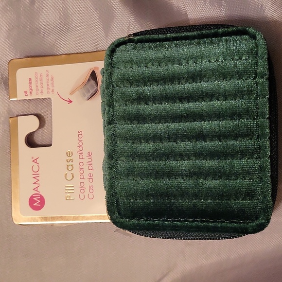 miamica Handbags - Green velvet cord pill case BRAND